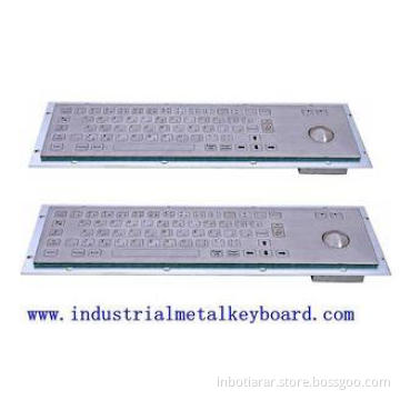 Washable Industrial Keyboard With Optical Trackball , Stain